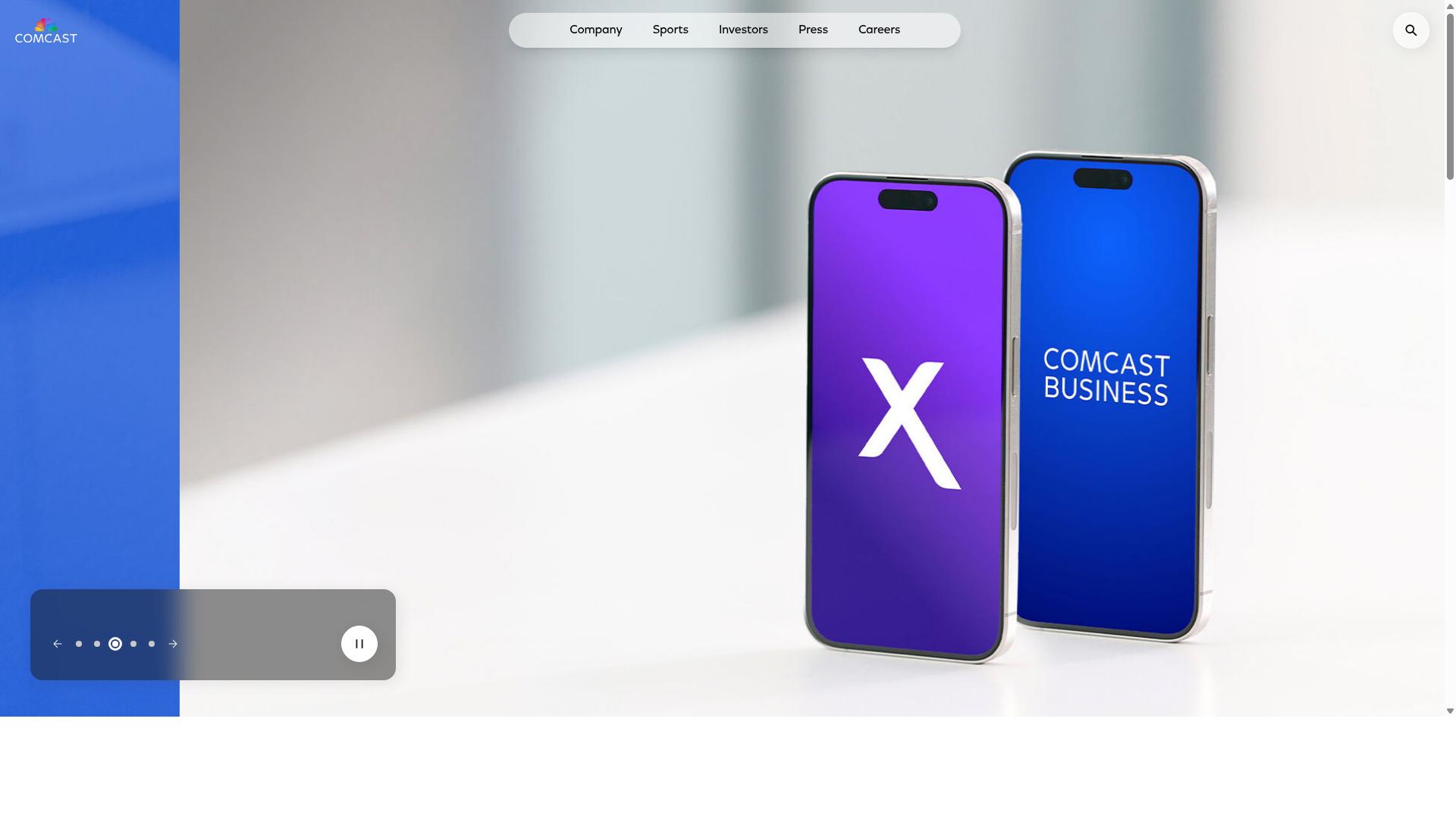 Comcast Corporation website